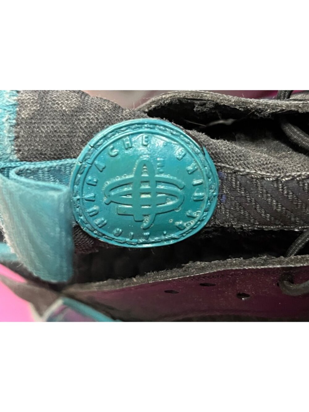 Nike Air Huarache Run Ultra Black Teal Athletic Sneakers Men's 9 US 8 UK 42.5 EU - Picture 4 of 9
